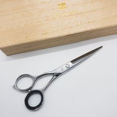 【オオカワプロシザーズ オオカワプロシザーOKAWA PRO SCISSORS】HC55 シザー メガネ 理容 美容ハサミ 美容師 理容師 左利き 5.5インチ 中古 sc1066