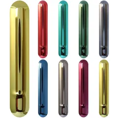 【特価】BOOFLYII 汎用交換ドアカバー アイコスイルマ/イルマ i に適合する。 おしゃれ メタリック メッキ カバー 交換簡単 極フィット勘合（イエロー）