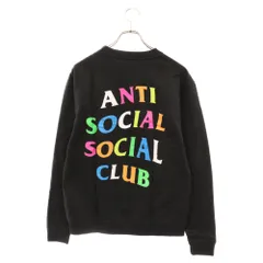 ANTI SOCIAL SOCIAL CLUB (アンチソーシャルソーシャルクラブ) マルチカラーロゴプリント クルーネックスウェットトレーナー ブラックのサムネイル