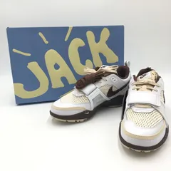 【中古美品】NIKE ナイキ × TRAVIS SCOTT トラビス・スコット 別注 コラボ ZOOM FIELD JAXX HQ3073-100 ズーム フィールド ジャックス スニーカー 靴 【160-250405-kk-10-tei】