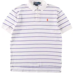 古着 ラルフローレン Ralph Lauren POLO by Ralph Lauren 半袖 ボーダー ポロシャツ メンズM相当/eaa562276