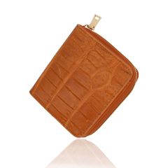 クロコダイル ミニ財布 コンパクト ウォレット わに 鰐革 皮 メンズ レディース ハンドメイド