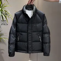 [XL ]秋冬 コーデ メンズ  服 シンプル ファッション オシャレ 大人 かっこいい 大きいサイズ ストリート 紳士服 スタンドカラー ダウン ジャケット アウター 暖かい 防寒 