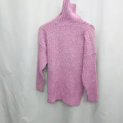 ◇ ⊇ Mimma/Mimaa ミマ タートルネック ハイゲージ 長袖 ニット セーター サイズ表記なし ピンク系 レディース E  【1505220014916】