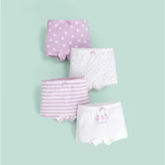 ☆ Gセット ☆ 130cm ☆ 女の子パンツ4枚セット ykh806 パンツ 女の子 4枚セット 女児ショーツ ボクサーパンツ インナー パンツ 下着 キッズ 子供 ガールズ 綿 コットン アンダーウェア かわいい 通園 園児 保育園
