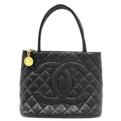 シャネル トートバッグ レディース 復刻トート マトラッセ ココマーク ココ ハンドバッグ 鞄 かばん  CHANEL A01804  キャビアスキン   ブラック 黒 ゴールド金具【中古品】のサムネイル