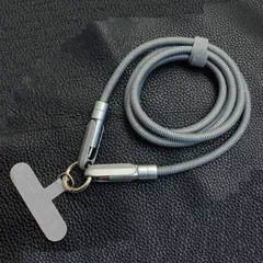 【追跡番号付】 iphone 15 16 17 系 1.2m PD 充電ケーブル ストラップケーブル スマホ ストラップホルダー ショルダー Type-C 60W 高速充電 データ転送 2way仕様