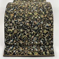 春色3カラー✧ RU-2891 名門 川島織物 袋帯 宝華文 黒地 六通 | www