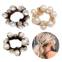 【新着商品】大人 ヘアゴム パール【3本セット】 ヘアゴム 髪飾り おしゃれ ヘアアクセサリー ファッション ヘアアクセサリー オフィス 通勤 大人 シンプル トレンド ヘアゴム 小物 っぽい シンプル トレンド 髪ゴム おしゃれ かわいい ギフト (パールク