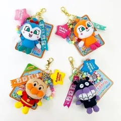 新入荷　それいけ！アンパンマン NEWアンパンマンまんまるチャーム アンパンマン　バイキンマン　ドキンちゃんコキンちゃん マスコット