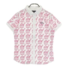 サイズ：L CALLAWAY キャロウェイ  ポロシャツ カップケーキ柄 ピンク系 [240001241204] ゴルフウェア レディース ストスト