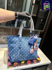 今日特価！LV デニム刺繍トートバッグ 全国送料無料（一部除く）