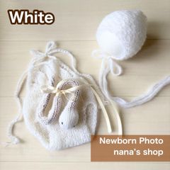 白♪透かし編みヘビ帽子&編みロンパース&あみぐるみ ニューボーンフォト衣装