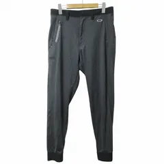 オークリー OAKLEY 22AW FOA404233 SKULL VERSATILE TPD JOGGER 5.0 テーパード ジョガーパンツ ゴルフウェア ロゴ刺繡 ブラックヘザー グレー 32 M相当 X