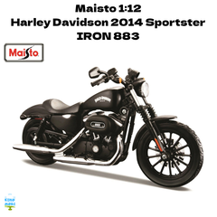 Maisto 1:12 Harley Davidson 2014 Sportster IRON 883 / ブラック ミニカー