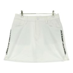 美品】ジャックバニー ラミネートツイルスカートインナー付き シルバー