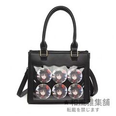 痛バ ショルダー トート ミニ ハンドバッグ ショルダーバッグ トートバッグ 2WAY 痛バック 推し活バッグ レザー調