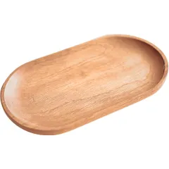 Chicer キャッシュトレイ (18cm×10cm) カルトン アクセサリートレイ コイントレー 釣り銭トレー キャッシュトレー お会計トレー お会計皿 お洒落 高級 小物入れ 玄関 木製 (ナチュラル) [ナチュラル]