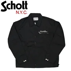 schott ワークジャケット　【美品】　２ＸＬ　ビッグ　ブラック　ジップ