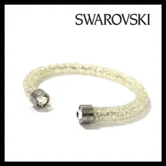 MU【SWAROVSKI】クリスタルダスト バングル ラインストーン クリア シルバーカラー ブレスレット スワロフスキー Crystaldust (MU-1170)