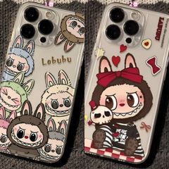 多機種対応 新品 LABUBU iPhone用ケース 半透明 スマホケース iPhone16/16pro/16pro max/15/15plus/15pro/15pro max/14/13/12