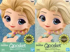 【中古】フィギュア 全2種セット 「アナと雪の女王 エルサのサプライズ」  Q posket-Elsa Frozen Fever Designe-