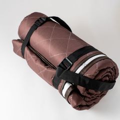 レジャーシート テントインナーシート 厚手 防水 インナーシート アルミ蒸着 収納袋付き 200×200cm (ブラウン)のサムネイル