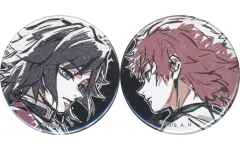 【中古】バッジ・ビンズ 全2種セット 44mm缶バッジ 「WEBSHOPくじ 鬼滅の刃 柱稽古編 第二話『水柱・冨岡義勇の痛み』柱描き下ろしイラスト」 E賞