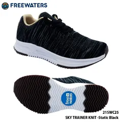 スニーカー シューズ 靴 Freewaters フリーウォータース SKY TRAINER KNIT -Static Black スカイトレーナー レディース 女性用 ニット素材のサムネイル