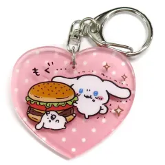 【中古】雑貨 シナモロール＆みるく 「ナガノ×サンリオキャラクターズ もぐもぐアクリルキーホルダー」