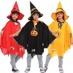 ハロウィン 子供用 マント 仮装 女の子 男の子コスプレ カボチャ 男女兼用パンプキン 可愛い 人気 キッズ パーティー イベント 学園祭に大活躍