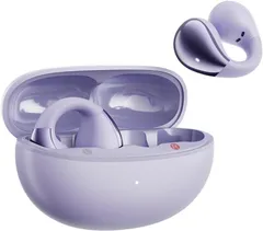 QCY Crossky C30 イヤーカフ イヤホン オープンイヤー ワイヤレスイヤホン Bluetooth5.4 空間オーディオ 耳を塞がない 音漏れ防止 マイク付き マルチポイント接続 急速充電対応 専用アプリ対応 IPX5防水 技適認証取得  パープル