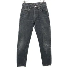 リーバイス 80s 603 日本製 後染め ブラック デニムパンツ W28 ブラック Levi's ジーンズ ボタンフライ メンズ
