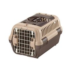キャンピングキャリーダブルドア 超小型犬・猫用 ダークブラウン Sサイズ