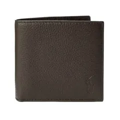 新品　特価　訳あり　ポロ ラルフローレン メンズ 二つ折り財布 小銭入れ付き レザー 黒 ブラック 茶 ブラウン Polo Ralph Lauren 405914235 父の日 プレゼント お祝い