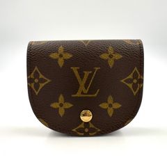 LOUIS VUITTON ポルトモネ グゼ モノグラム モノグラム PVC ブラウン コインケース ゴールド M61970