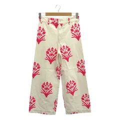 SZ Blockprints / エスゼットブロックプリント | DISCO PANT フラワープリント ディスコパンツ | ホワイト | レディース