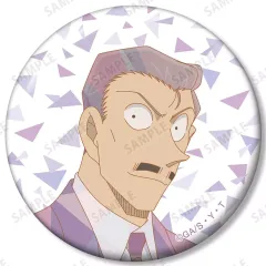 【中古】バッジ・ビンズ 毛利小五郎 「名探偵コナン トレーディング プリズムパターン 第3弾 缶バッジ」