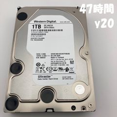 Western Digital ULTRASTAR SATAシリーズ  / HGST HUS722T1TALA604  / 1TB 3.5" HDD / 47 h / y20 / DC HA210 / /wd ultrastar【1111】