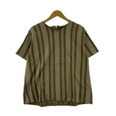 SHIPS シップス マルチストライプカットソー sizeONE/カーキ×ベージュ