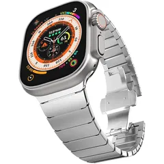 【新品】 HAKLA ステンレススチール リンクブレスレットバンド アップルウォッチ バンド 42mm(Series 10)/41mm/40mm/38mm ある金属ベルトでビジネス Apple Watch Series Ultra2/Ultra/10/9/ 0