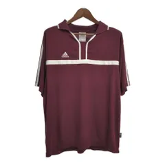 adidas アディダス ポロシャツ スポーツ ワインレッド(メンズ M)中古 古着 T9207