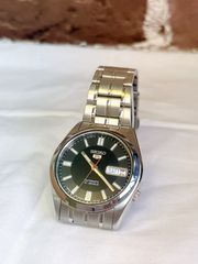 SEIKO/セイコー　SEIKO 5/セイコー5　7S26-03B0　メンズ腕時計　自動巻き　シースルーバック　シルバー/ブラック