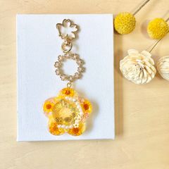シャカシャカキーホルダー　花