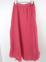 ◇ BEAMS HEART ビームスハート ウエストゴム ロング フレア スカート ピンク系 レディース P  【中古】 【1210030007125】