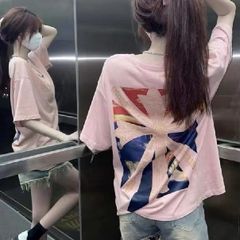 棉100% レディース Tシャツ 半袖 可愛い トップス アメカジ　 春 夏 トップス Tシャツ