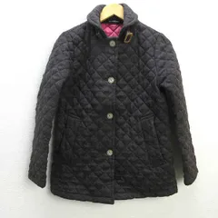 s■英国製■トラディショナル ウェザーウェア/Traditional Weatherwear キルティングウールコート/JKT【36】灰茶系/LADIES/128【中古】