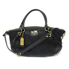 コーチ COACH 2WAYバッグ ギャザー 16264 黒 レザーのサムネイル
