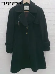 ■ ef-de エフデ アンゴラ混 長袖 コート サイズ9 ブラック レディース  【中古】 【1103040004072】