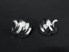 ■美品■ NINA RICCI ニナリッチ クリップ式 イヤリング アクセサリー レディース シルバー系 DJ2664